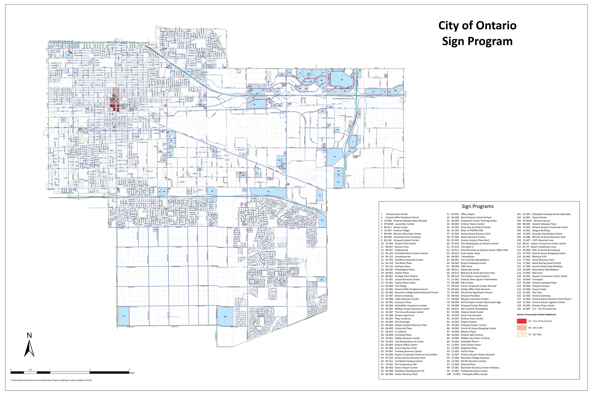 Sign Program Map - Jan 2025